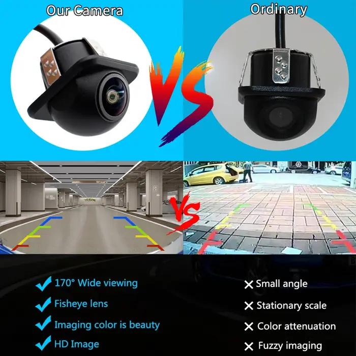 Smartour-Caméra de recul CVBS pour tous les moniteurs DVD Android, vision nocturne, lentille fisheye