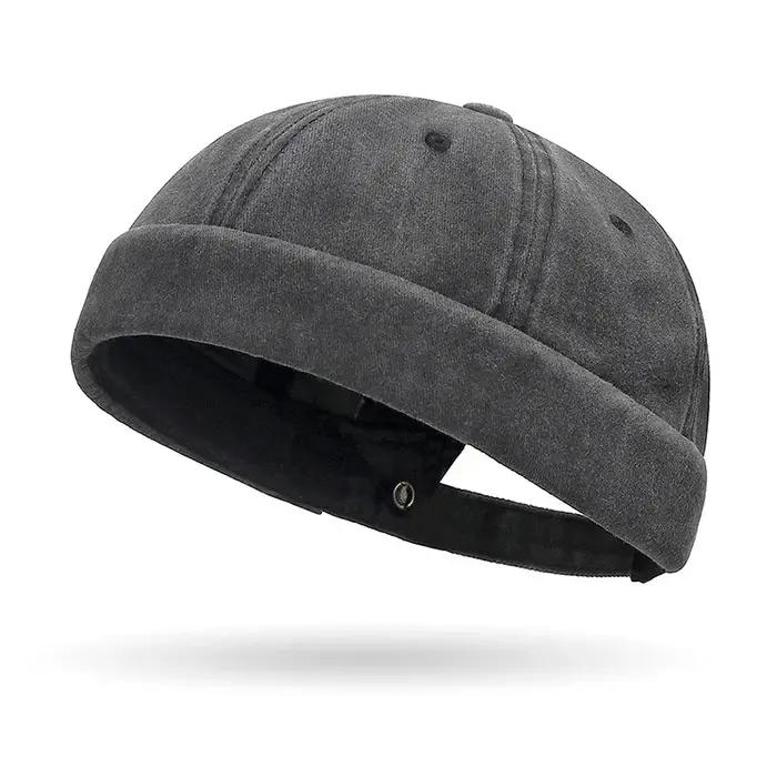 Casquette hip-hop délavée à capote souple de style rue – Chapeau de fermier unisexe et polyvalent