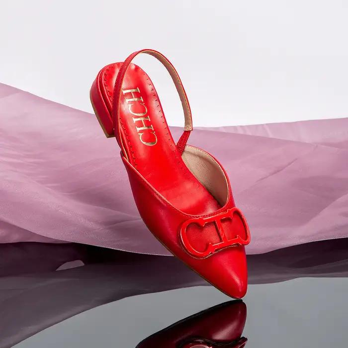 CHCH – sandales noires pointues à fond plat pour femmes, chaussures d'affaires simples, nouvelle col