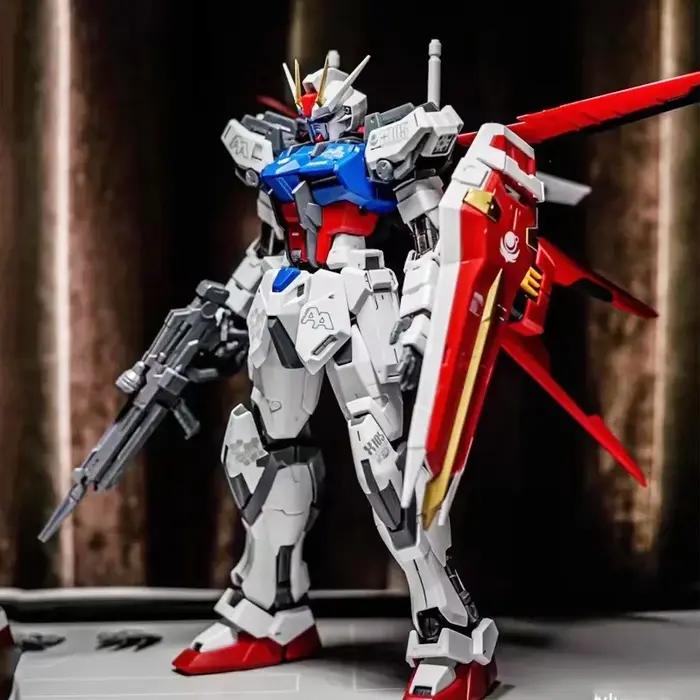 HG 1/144 Strike Dog Fighter GAT-X105 Kit de Modélisme Mécanique Figurines Jouets de Puzzle pour Garç