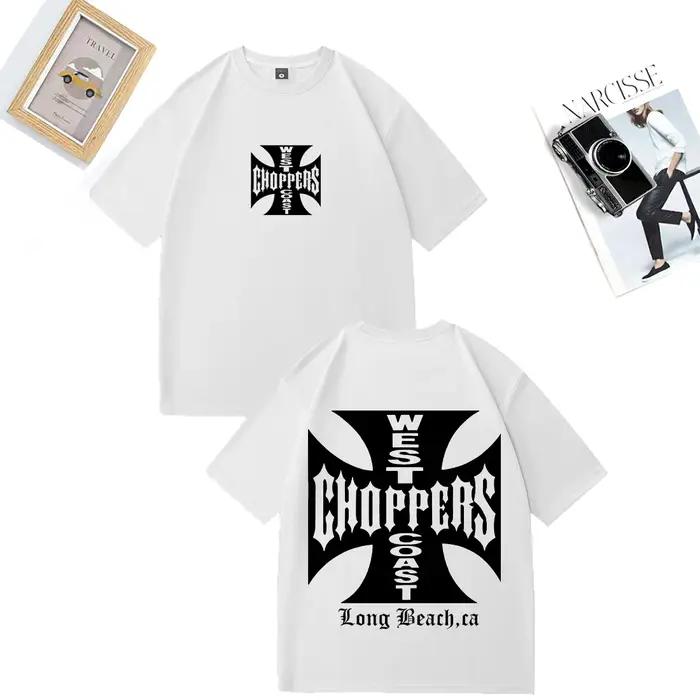 Chemise Paul Walker West Coast Choppers pour hommes et femmes, t-shirt vintage ample en coton à manc