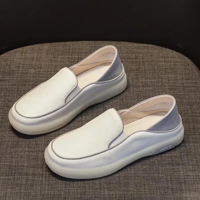 AIYUQI – mocassins en cuir véritable pour femmes, baskets plates de grande taille, décontractées à e