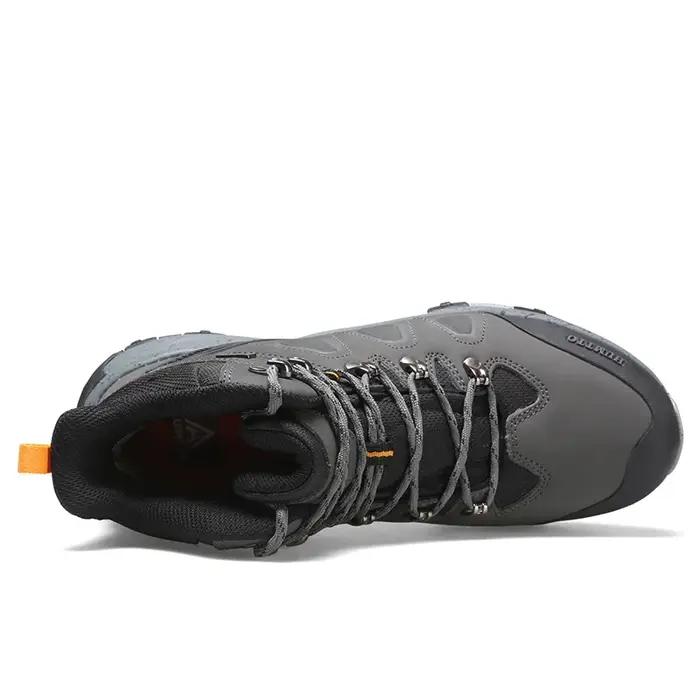 HUMTTO-Chaussures de Randonnée en Cuir pour Homme, Baskets d'Escalade Imperméables, Bottes de dehors