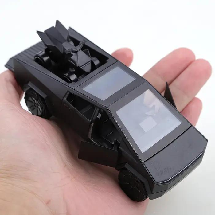 (Bagagé) Collection de voitures à tirer CyberTruck en alliage 1:36 pour garçons et enfants, une gran