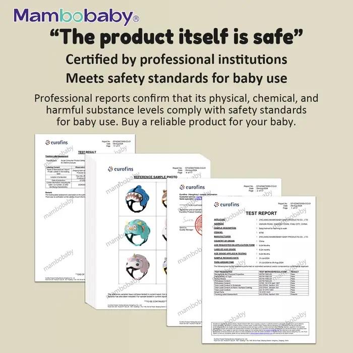 Mambobaby Casque Anti-Choc Safe pour bébé, couvre-chef de protection de tête pour nourrissons, appre