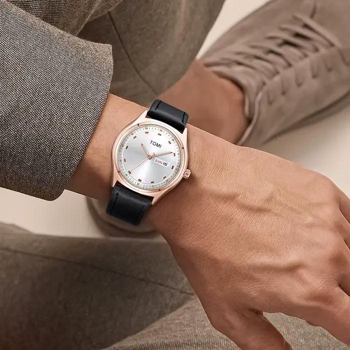 TOMI montre pour hommes minimaliste affaires décontracté montre à Quartz pour hommes et femmes à la