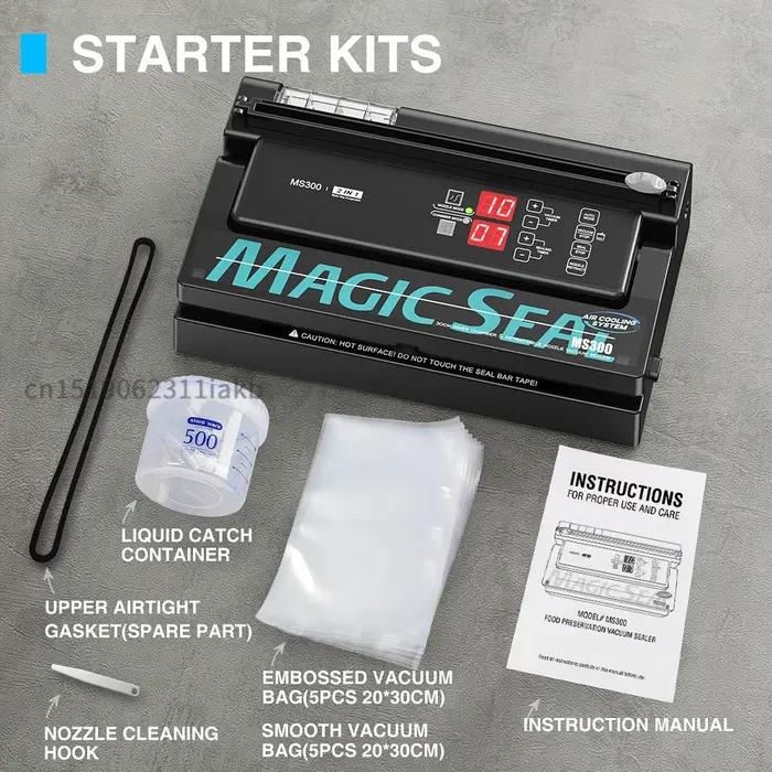 MAGIC SEAL – Machine à sceller sous vide professionnelle et commerciale, entièrement automatique, po