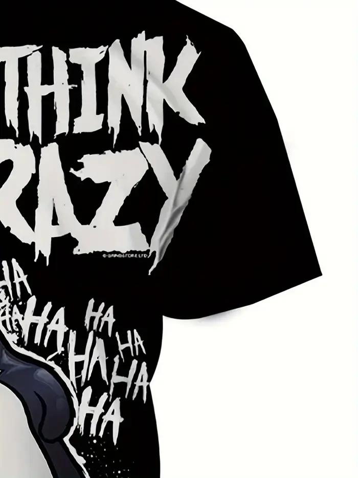 T-shirt d'été pour hommes, pingouin fou, nouvelle impression numérique, mode 3D, manches courtes, st