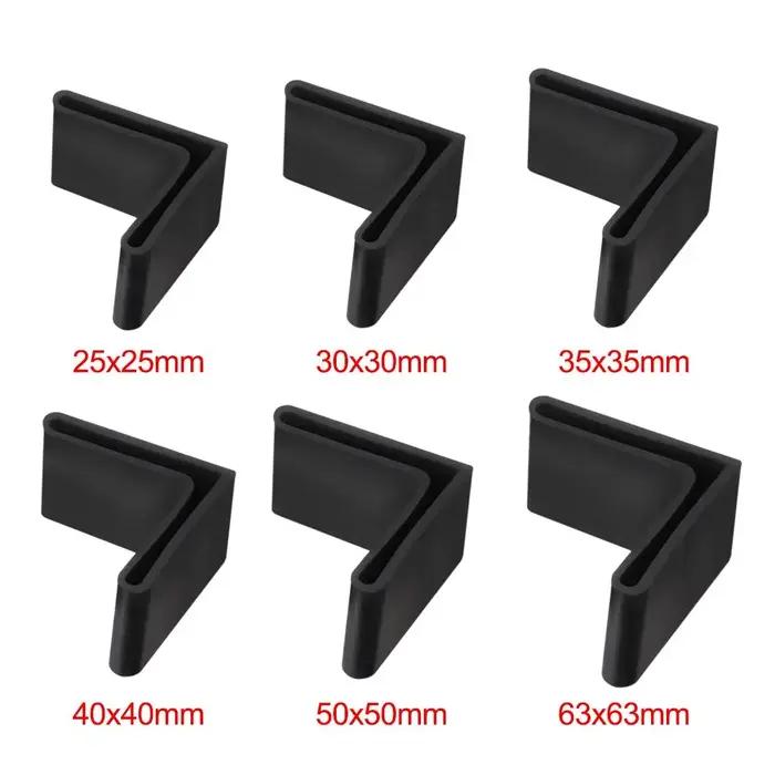 Barre d'angle fendue Type L, lit en fer utilisé pour Triangle, couvre-pied en fer, Base en caoutchou