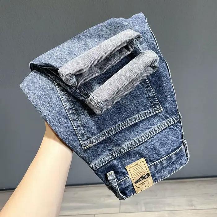 Jean Vintage coréen pour hommes, ample et conique, mode High Street, sarouel drapé, Hip Hop, Streetw