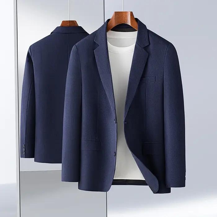 Blazer simple et élégant pour homme, modèle 2026, pour costume d'affaires, pour homme d'âge mûr, inf