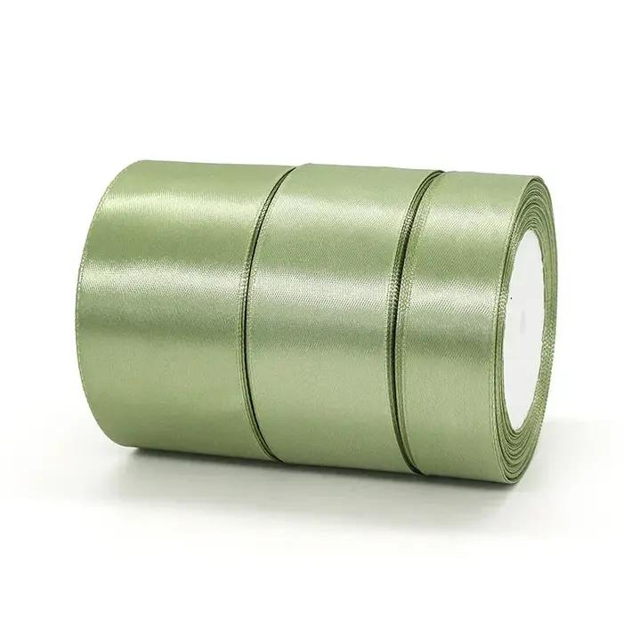 Ruban vert sauge Matcha 22 mètres, ruban vert clair, emballage cadeau, Bouquet de fleurs, artisanat,
