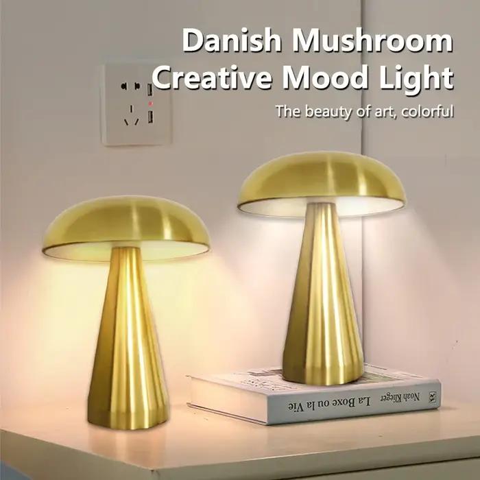 Lampe de Table de Bar rétro lampe de Table champignon LED capteur tactile trois couleurs gradation b