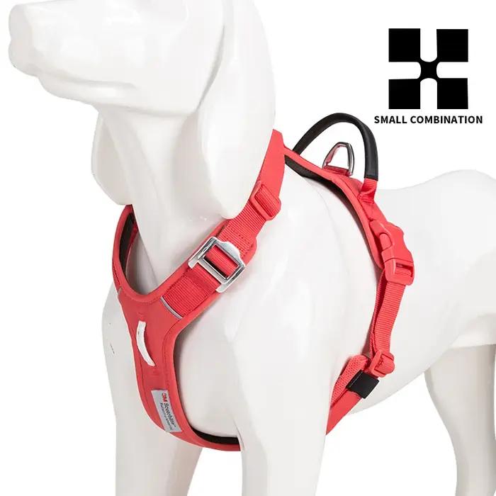 Harnais réfléchissant pour chien, sans traction, pour petit, moyen et grand chien, gilet antidéflagr