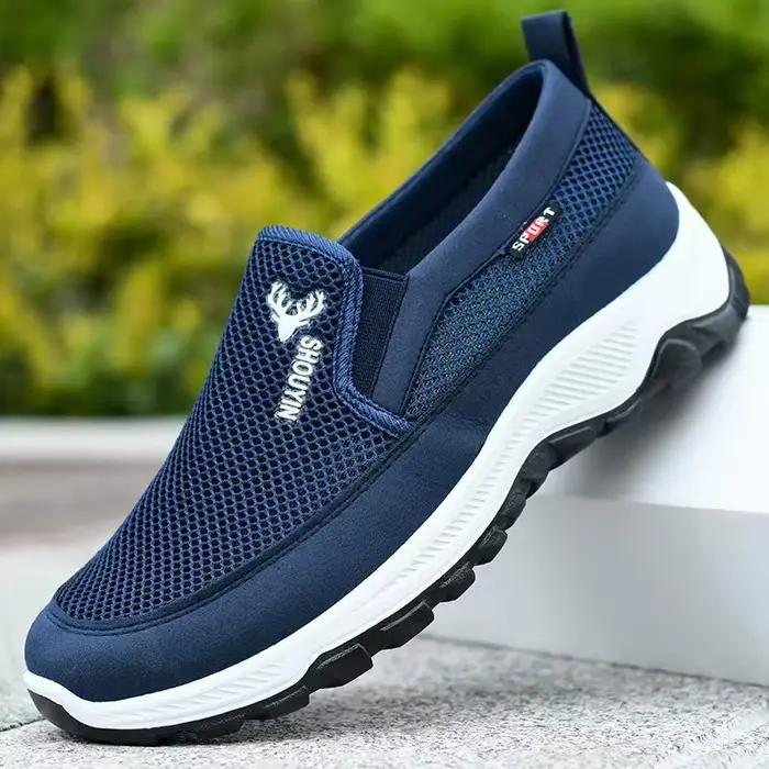  Chaussures pour hommes espadrilles décontractées été respirant maille imperméable en plein air san