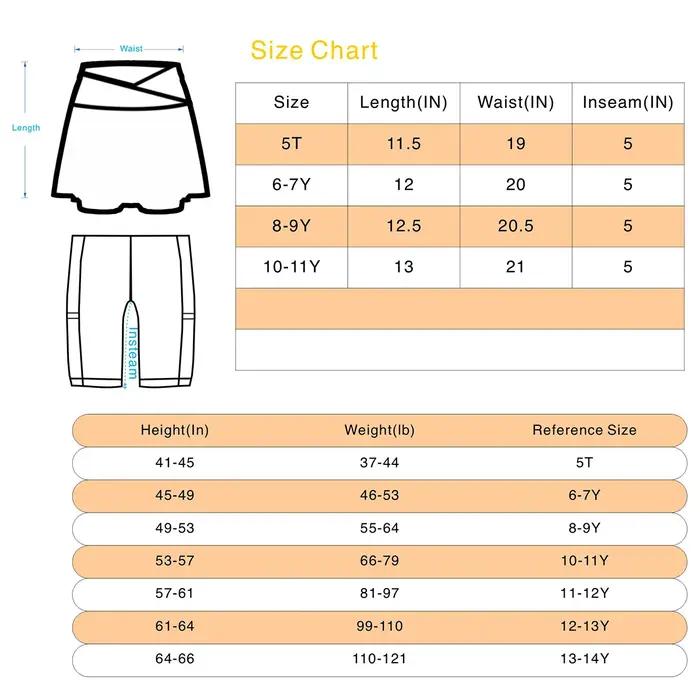 Jupe-Short Sportive pour Tennis avec Poches Latérales et Taille Haute – Tenue Active pour Filles, En