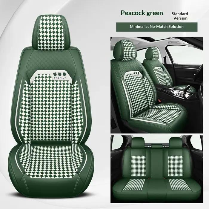 Housses de siège de voiture, housses de siège universelles pour véhicules cinq places, design élégan