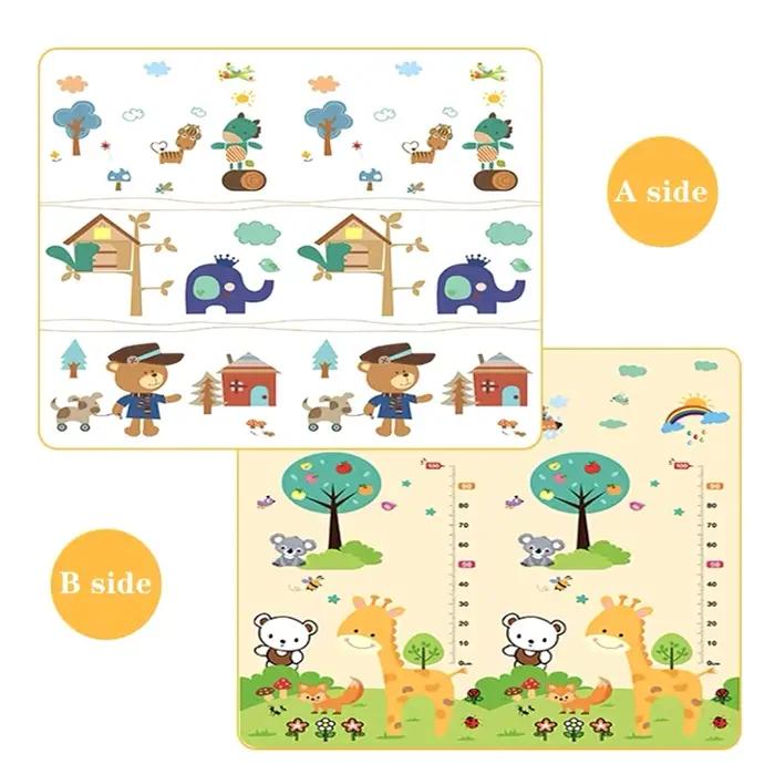 Tapis de jeu pour enfants 200x1 0/180x1 0/180x120cm tapis de sécurité épais tapis de jeu rampant ami