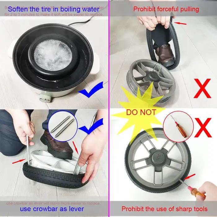Pneu de poussette pour roue arrière Quinny Buzz Xtra