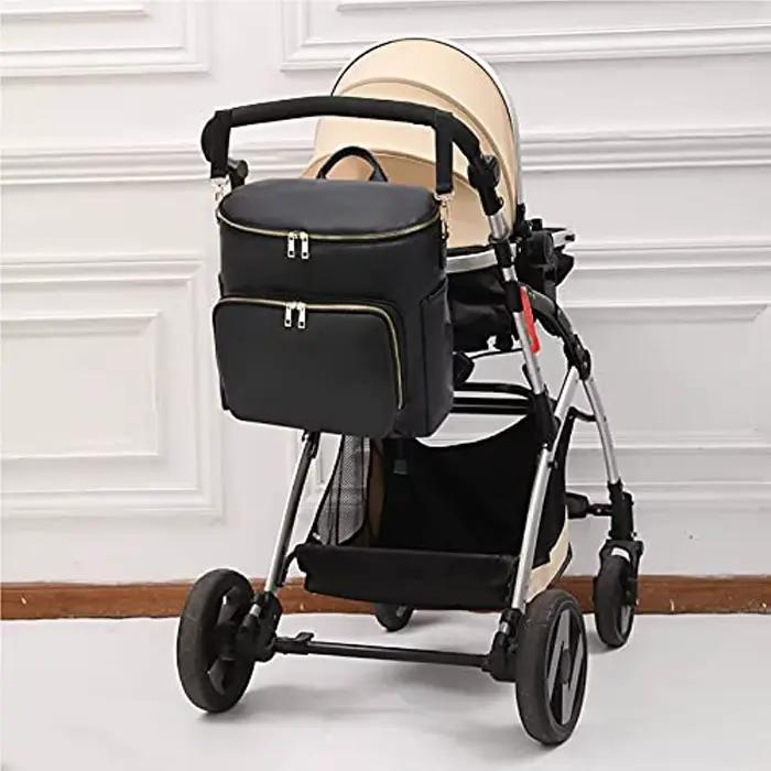 Sac à couches sac à dos sac à dos en cuir pour femmes sac à dos de voyage sac bébé grand avec sangle