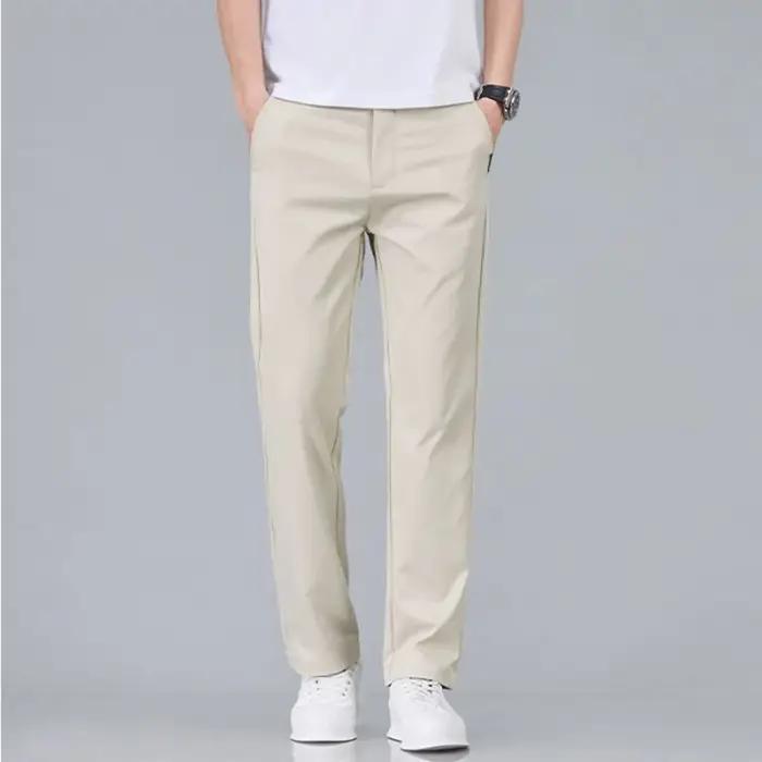2025 nouveaux hommes classique couleur unie été 3 couleurs pantalons décontractés affaires mode Stre