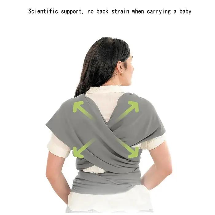 Porte-bébé multifonctionnel pour dormir, allaitement, dispositif de sortie pour mains libres, tissu