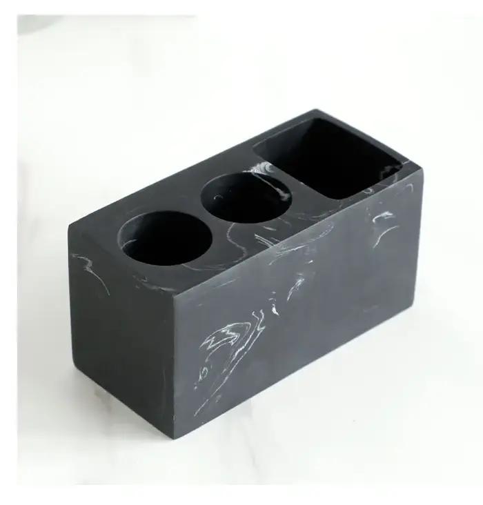 Porte-brosse à dents électrique, rangement de dentifrice, noir, blanc T1