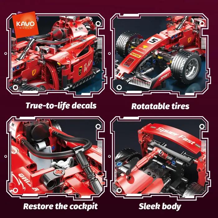 Kits de construction de voitures de course ToylinX RC blocs de construction voiture cool à assembler pour les enfants et les adultes occasions spéciales