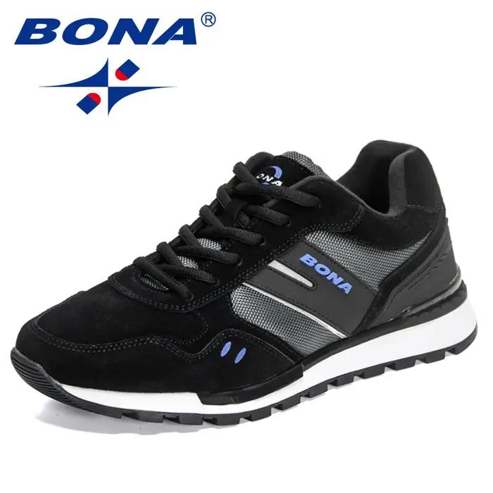 BONA 2022 nouveaux créateurs chaussures de course mode baskets hommes grande taille léger confortabl