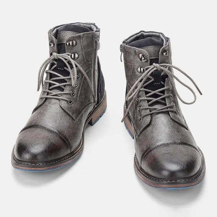 Bottes en cuir confortables de marque tendance 2026 pour homme