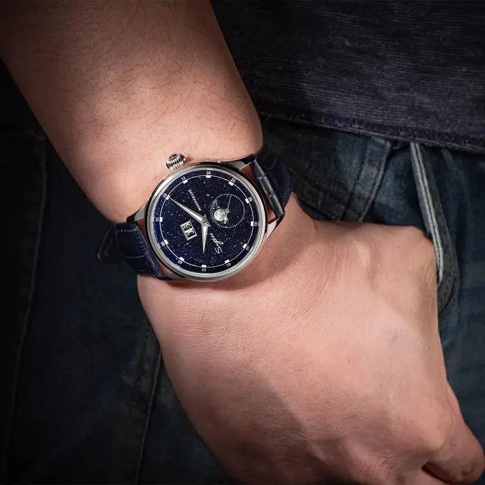 Sugess Moonphase montre pour hommes 40mm montres mécaniques automatiques origine ST2528 mouvement ac