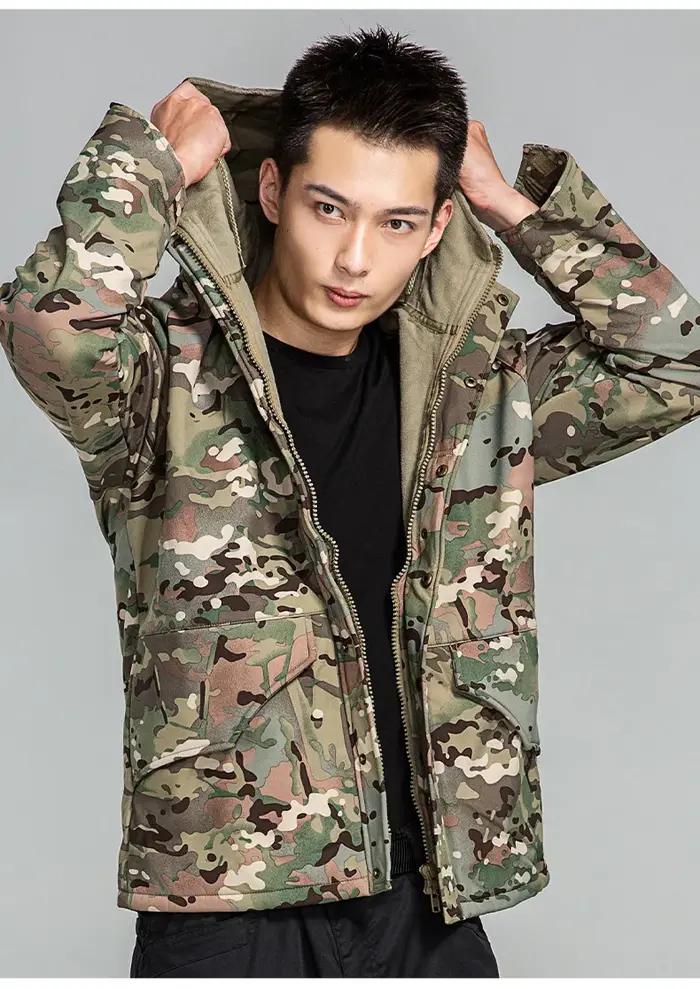 CamSolomon-Veste à capuche imperméable pour homme, manteau en peau de requin, coupe-vent chaud, exté