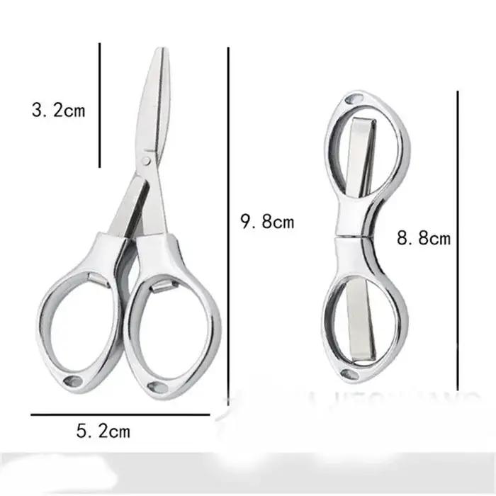 Ciseaux vintage pliables en acier inoxydable, coupe-tissu, broderie, tailleur mignon, fil, outils de