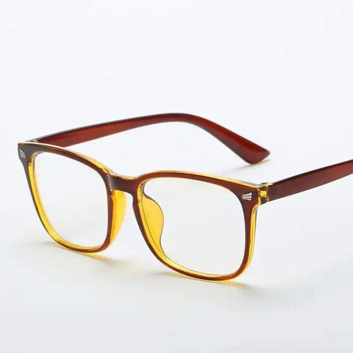 Lunettes carrées unies unisexes pour hommes et femmes, lunettes de protection contre les radiations,