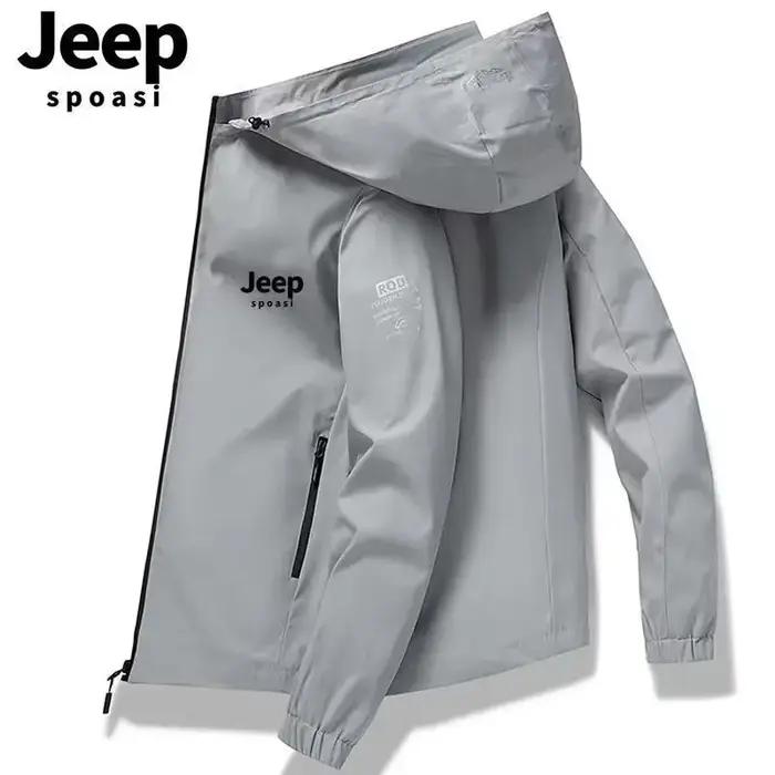 JEEP 2026 Nouvelle veste à capuche d'extérieur élégante, confortable et imperméable avec fermeture é