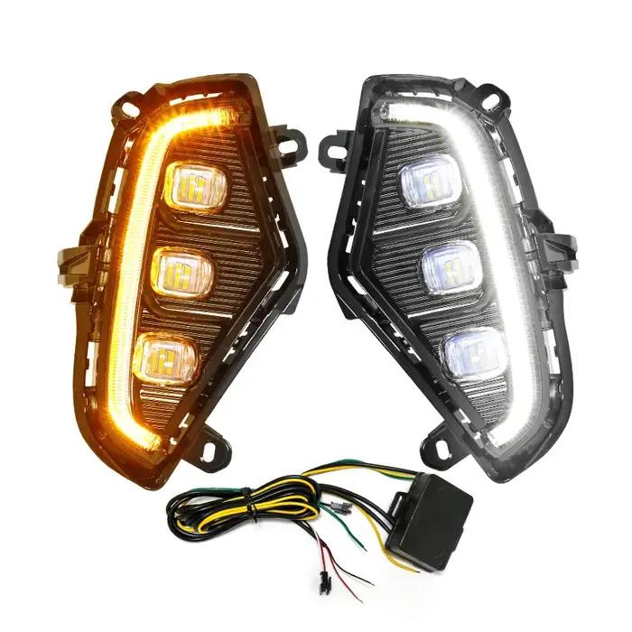 Feu de jour DRL Led antibrouillard Toyota RAV4 2019 2020 2021, clignotant, accessoires