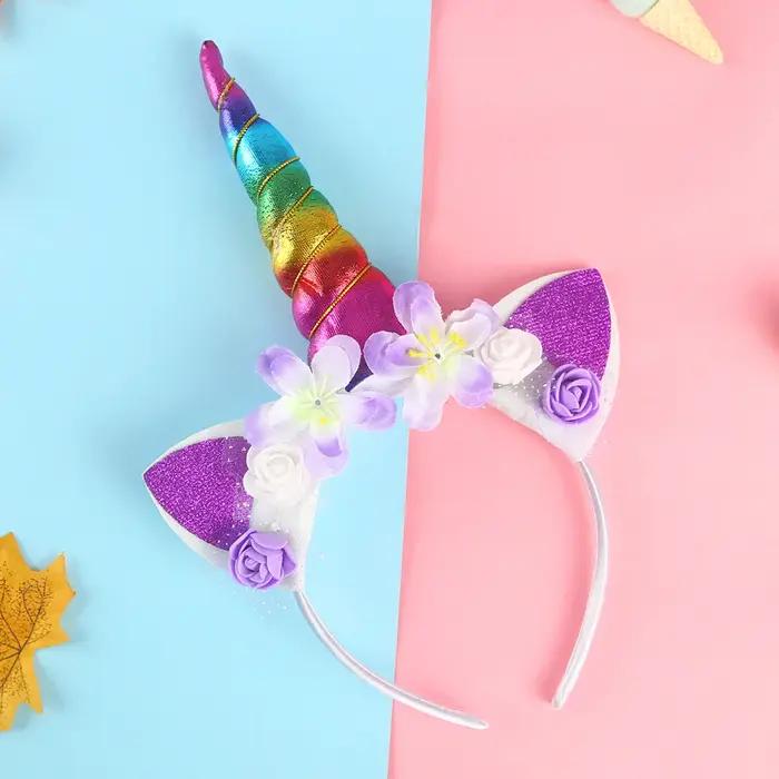 Enfants licorne bandeau Halloween fête tête boucle cadeau d'anniversaire enfants bébé cheveux access