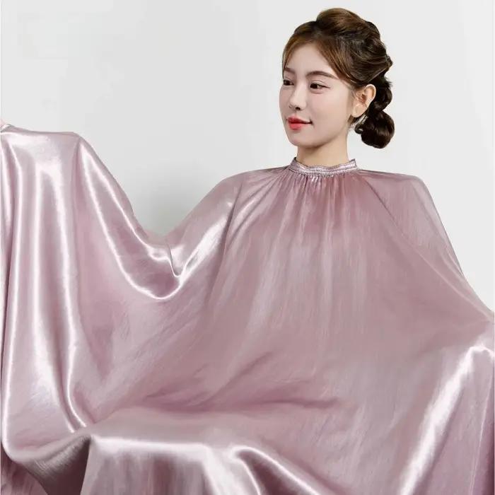 Grande taille Salon de coiffure coupe de cheveux enveloppement à manches longues coiffeur Robe Anti