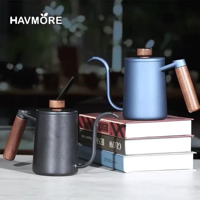 304 acier inoxydable 600ml Long bec col de cygne Barista expresso cafetière bouilloire théière acces
