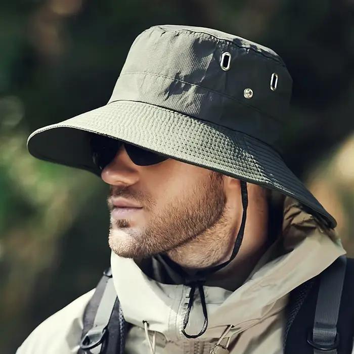 Chapeau seau d'été pour hommes, casquette de pêcheur, pare-soleil d'extérieur, protection solaire à