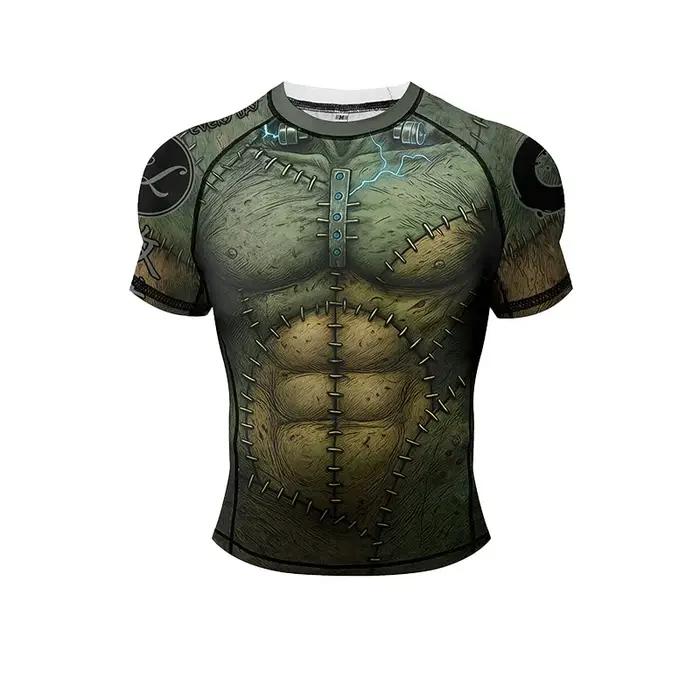 Nouvelles chemises de BJJ sans kimono, Rashguard d'entraînement de Jiu-Jitsu et de Kickboxing avec o