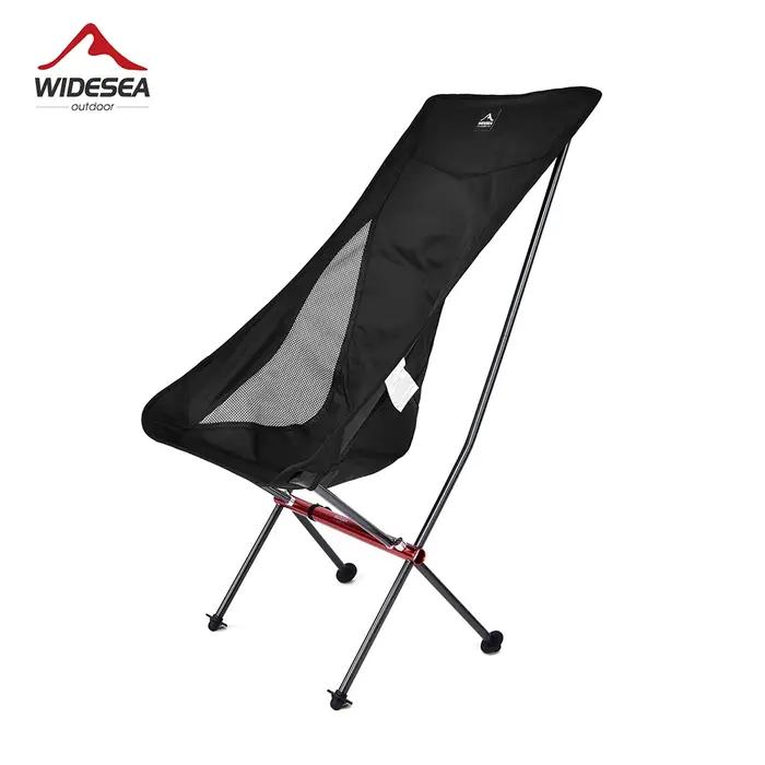 Chaise pliante en polyester durable pour camping plage pêche détente longue assise stable polyvalente avec poche rangement