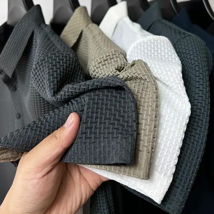Vêtements de marque été nouveau T-shirt à manches courtes pour hommes soie glacée POLO frais et resp