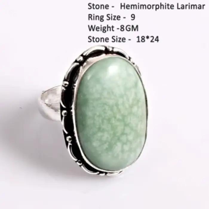 Bague en Amazonite, Turquoise, Agate, Charoïte, Labradorite, Ambre, Citrine, Topaze Bleue, Améthyste