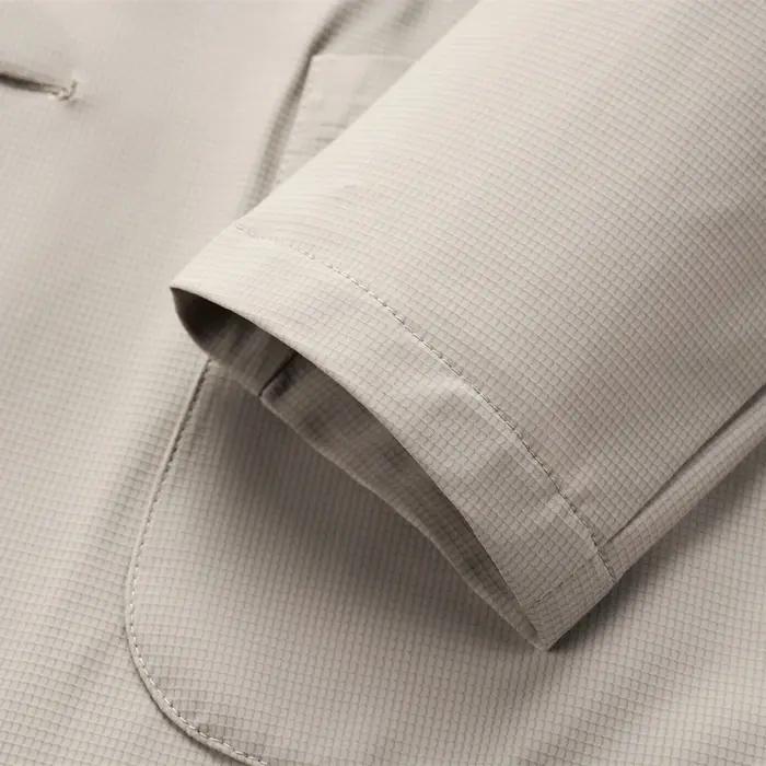 Blazer Décontracté Homme Soie de Glace Sans Couture Haute Élasticité Protection Solaire Veste d'Été