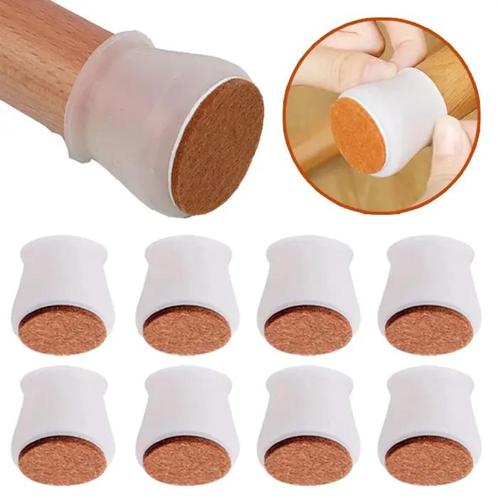 Juste de protection coordonnante pour pieds de meubles, capuchons de pieds de chaise de table, caout