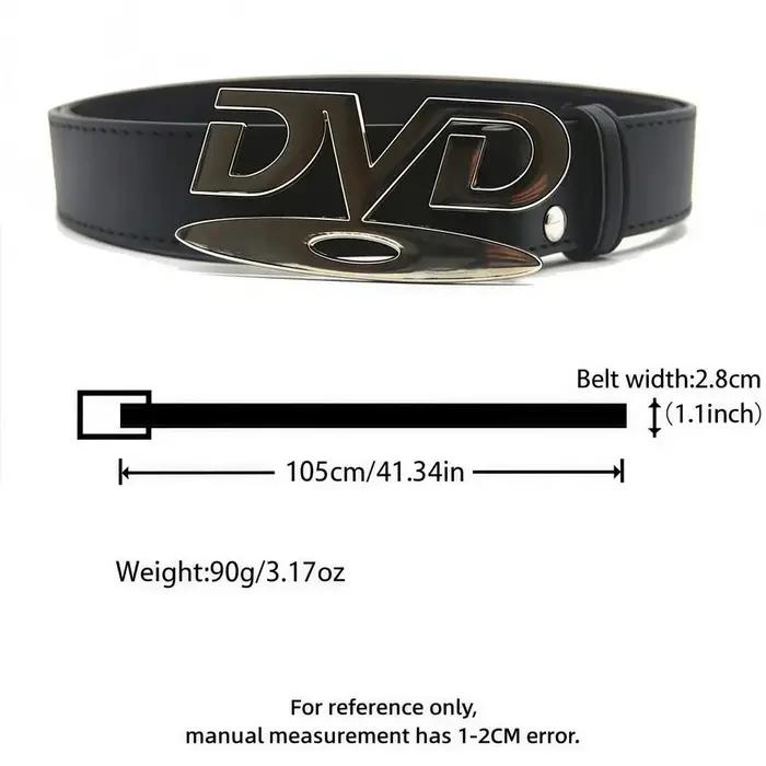 Ceinture unisexe à boucle au design nostalgique, polyvalente et tendance, pour femme, décontractée,