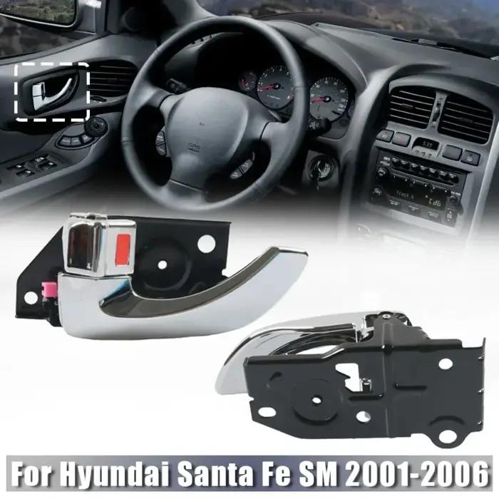 Poignée de porte intérieure pour Hyundai Santa Fe 2001-2006 élégante et robuste pour un intérieur de voiture moderne et sûr