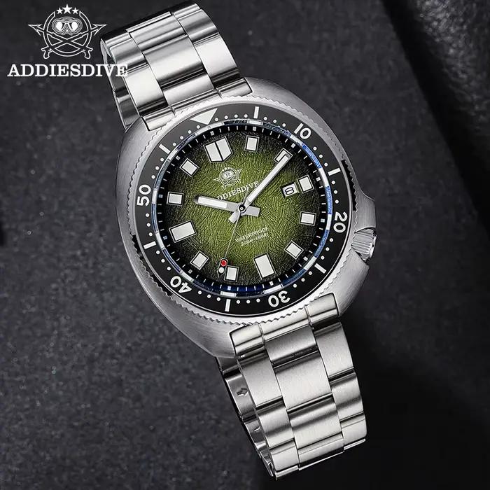 ADDIESDIVE Japan2115 nouveaux hommes montre verre saphir BWG9 Ultra-lumineux lumineux 200m étanche m
