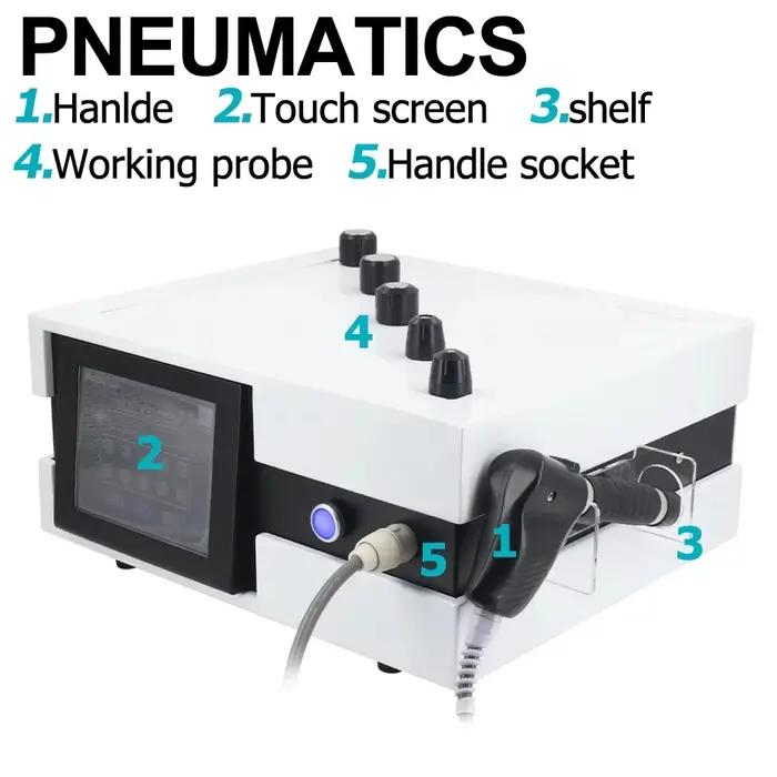 Machine pneumatique de thérapie par ondes de choc 2025, 12 bars, pour le traitement ED, soulagement